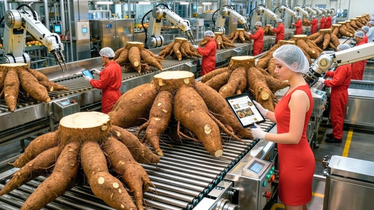 Inside a Modern Cassava Factory in the USA – From Raw Roots to Finished Products