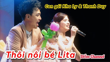 Vợ chồng diễn viên Kha Ly Thanh Duy hạnh phúc thổi nến bánhkem mừng thôi nôi con gái Lita đầy 1 tuổi