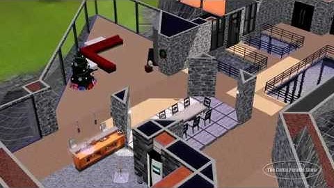 The Sims 3 - Building a Cliffside House - YouTube.flv