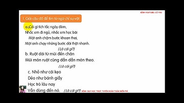 Tiếng việt 2- Luyện tập: Từ ngữ chỉ sự vât, đặc điểm; Câu nêu đặc điểm