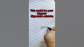 Quick Trick to Make Your Signature Stylish | 3 Common Signature Mistakes | #signature #handwriting