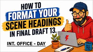 How To Format Your Scene Headings in Final Draft 13 #finaldraft #screenwriting #tipsandtricks