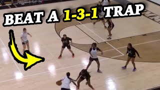 How To Beat A 1-3-1 Trap Defense