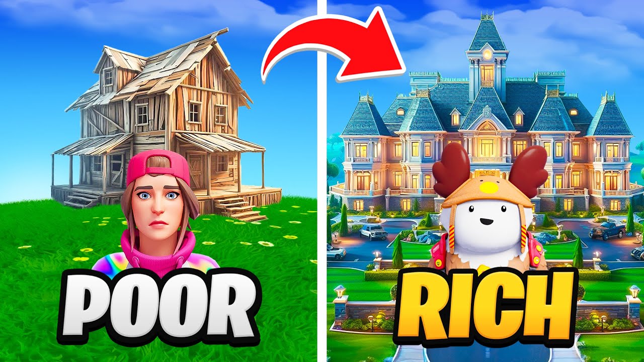 Poor vs Rich Mansion!