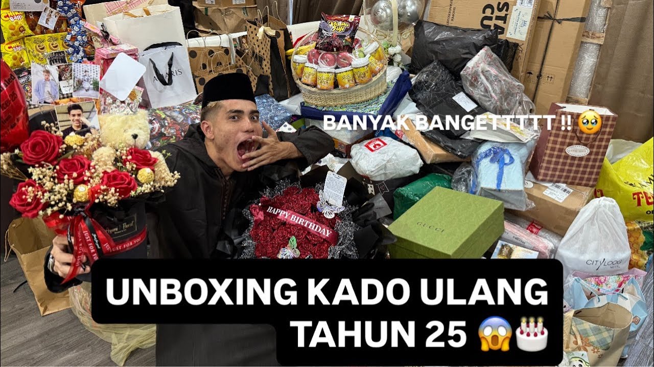 LIVESTREAM | UNBOXING KADO ULANG TAHUN KE-25  😱🎂