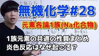 【高校化学】元素各論1族（Naの単体、化合物）【無機化学#28】