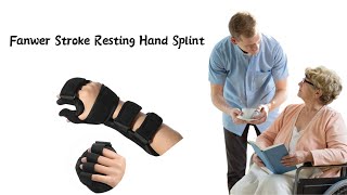 Fanwer Stroke Resting Hand Splint - Night Immobilizer Wrist Finger Brace for Flexion Contractures screenshot 3