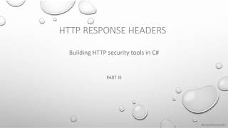 Building a HTTP Response Headers security control in C# Part 3