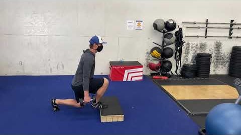 Floating Heel Split Squat Isometric