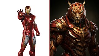 Tiger version of Superheroes|| Marvel & DC #ironman #dc #marvel #movie #ai #superhero
