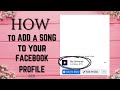 how to ADD MUSIC on your FACEBOOK PROFILE🌻