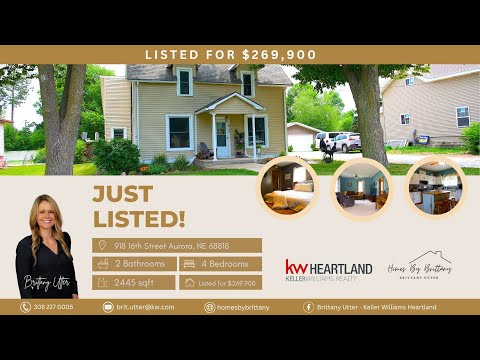 918 16th St, Aurora, NE home video tour