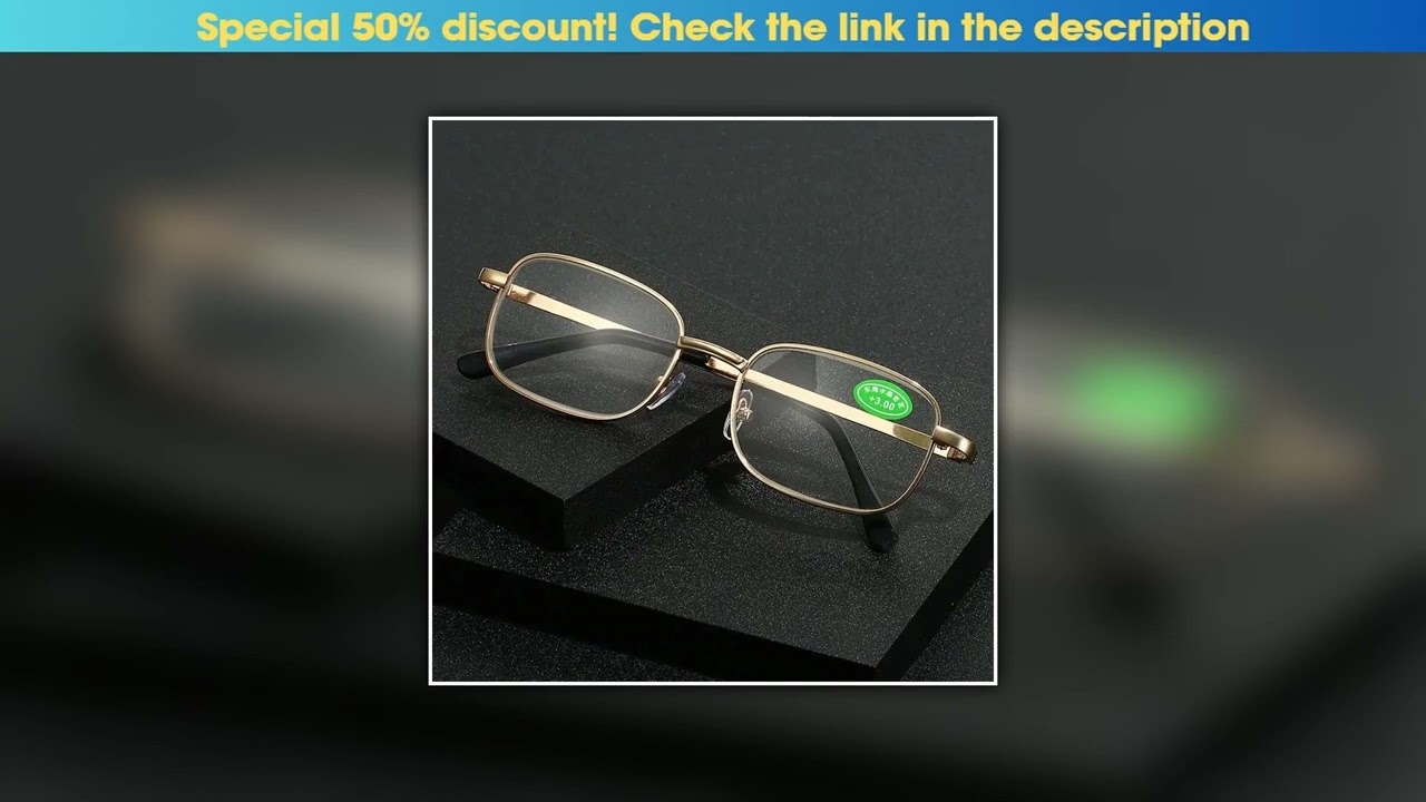 Today Only Reading Glasses Vintage Eye Protection Reading Glasses Ultralight Metal Presbyopic Eyewe