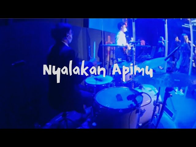 Nyalakan Apimu - GMS Live // Sunday Service Drum Cam by (Candra Harefa) class=