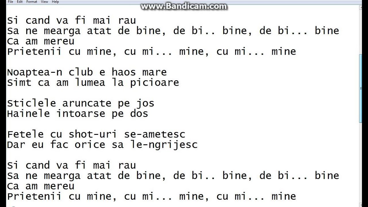 Maxim-Atât de bine (Versuri) - YouTube