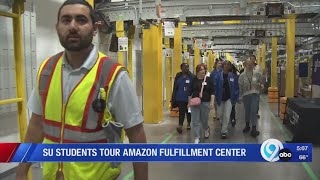 SU students tour Amazon's Liverpool facility