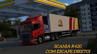 SCANIA R420 COM ESCAPE DIRETO REALISTA + CAMARA FRIA COM SOM REAL - SAINDO DE CAMAÇARI-BA CARREGADO!