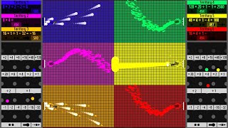 Territory War With Calculators And Upgrading Cannon - Marble Race In Algodoo