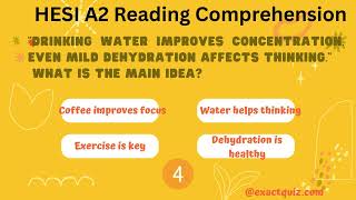 HESI A2 Reading Comprehension