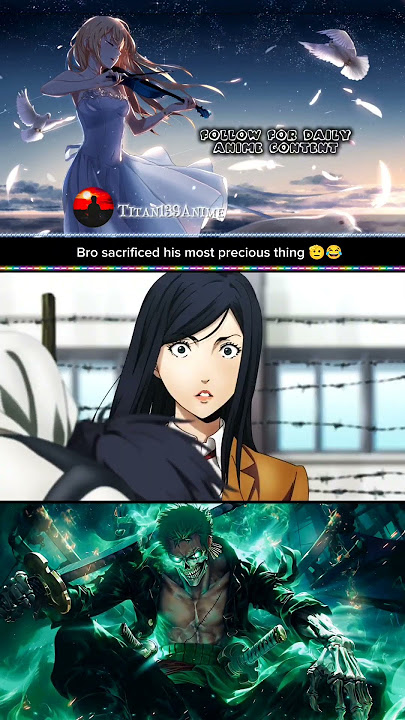 Bro sacrificed his most precious thing 🫡😂 #anime #animeshorts (Prison School)