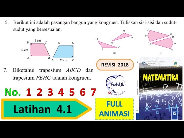 Contoh Soal Un Kelas 9 Math Kesebangunan Dan Kongruen