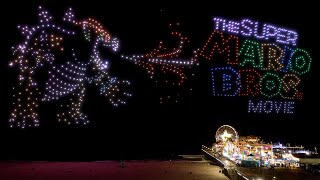 Exclusive Look: How We Made the Super Mario Bros Movie 600 Drone Light Show!