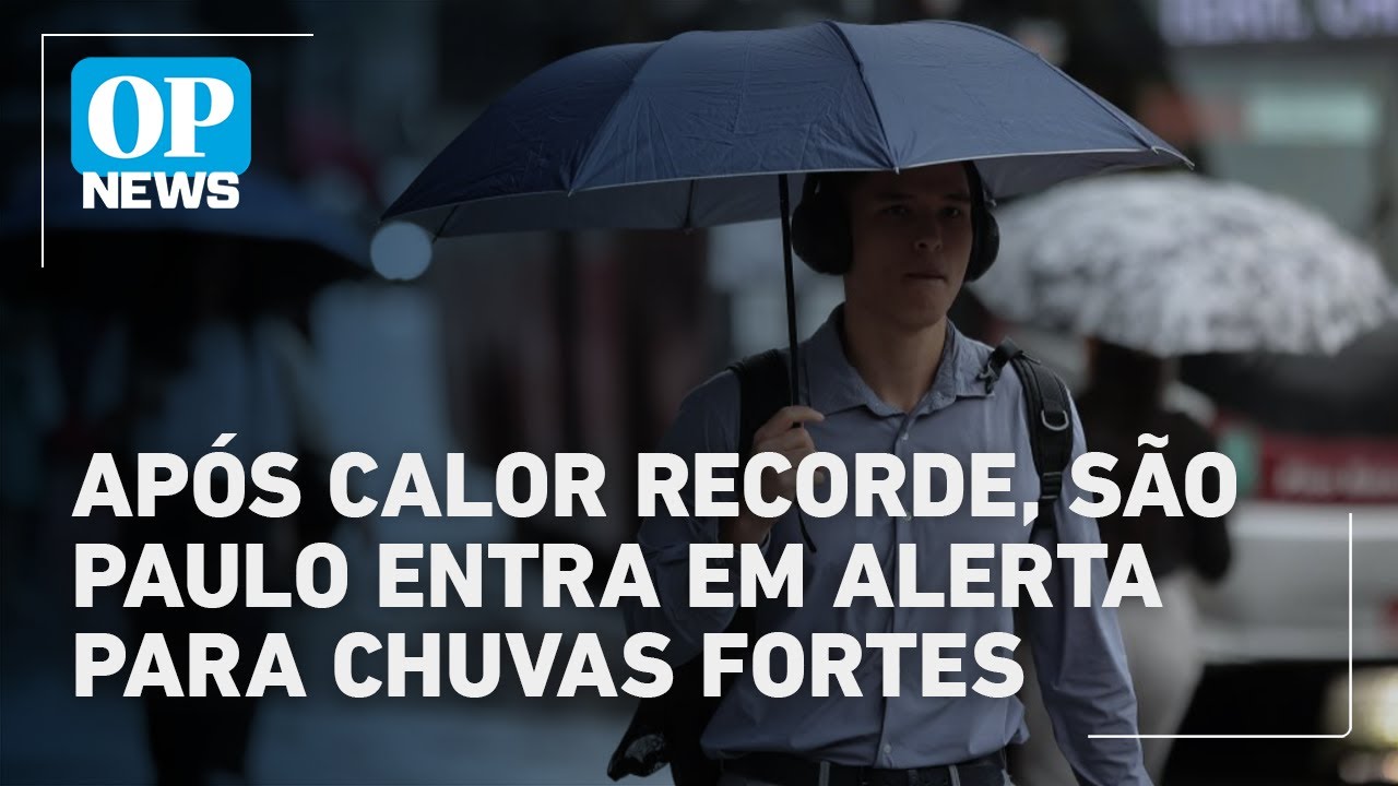 Após calor recorde, São Paulo entra em alerta para chuvas fortes | O POVO News