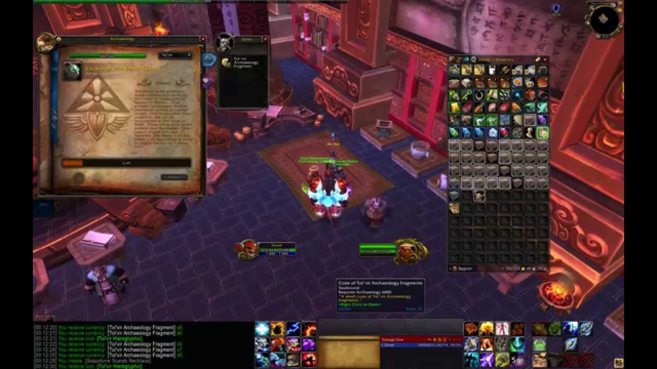 World of Warcraft WoD Boe Spirit of Harmony + Archaeology (WoW patch