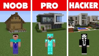 Minecraft NOOB vs PRO vs HACKER: WHO BUILT THE BEST HOUSE in Minecraft?