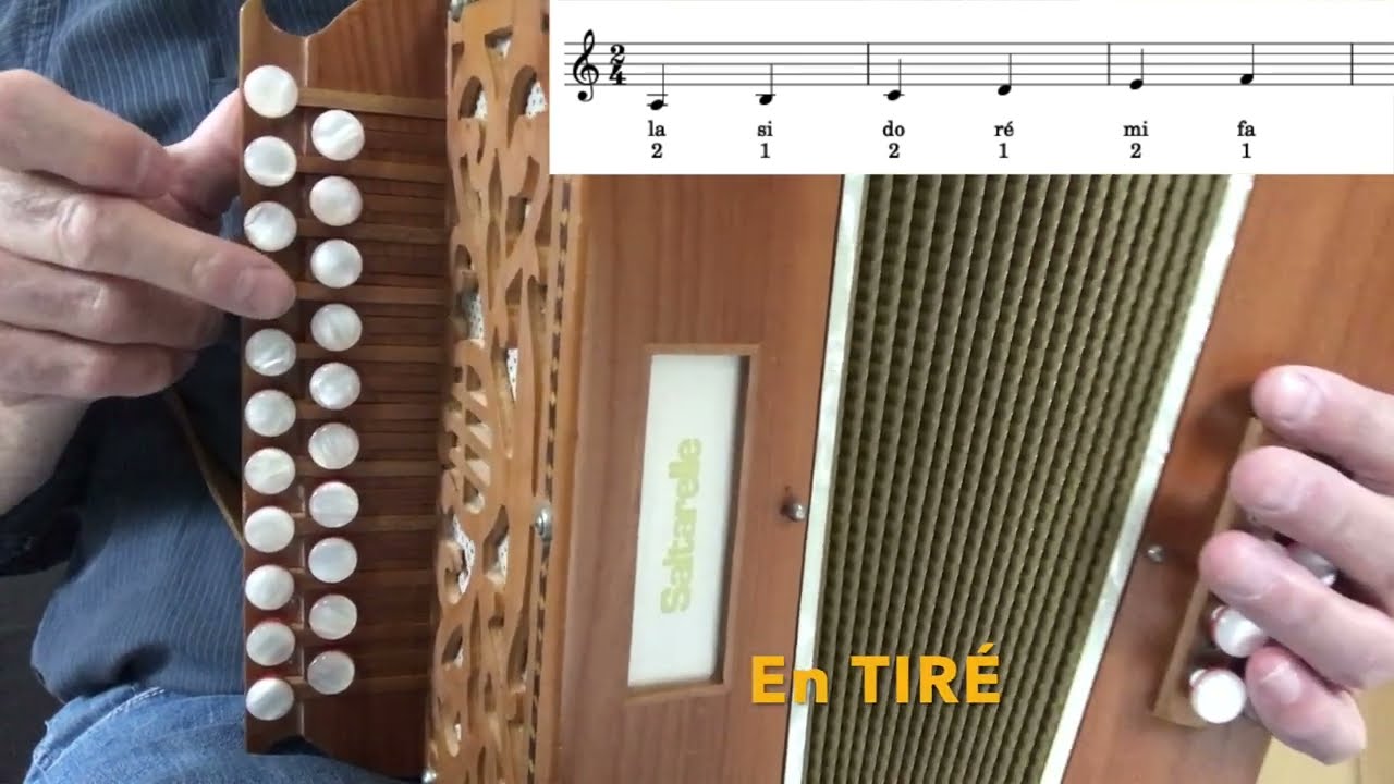 Tuto Accordéon Diatonique : LA Gamme de Am