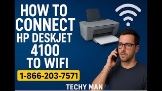 How to Connect HP Deskjet 4100 to WiFi | Easy Wireless Setup | Techy Man
