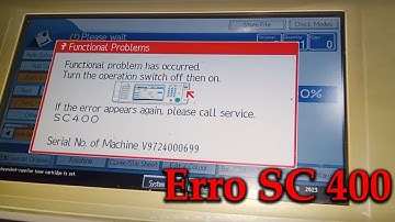 ERRO SC 400 - RICOH MP C2051