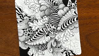 ゼンタングルアート Zentangle】48 トラディショナルゼンタングル - YouTube