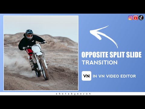 Opposite Split Slide Transition | VN Editing Tutorial | Shotsbyaaron