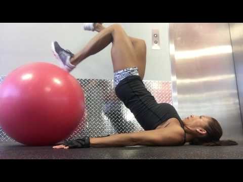 Swiss Ball Single Leg Hamstring Curl | Advance Progression