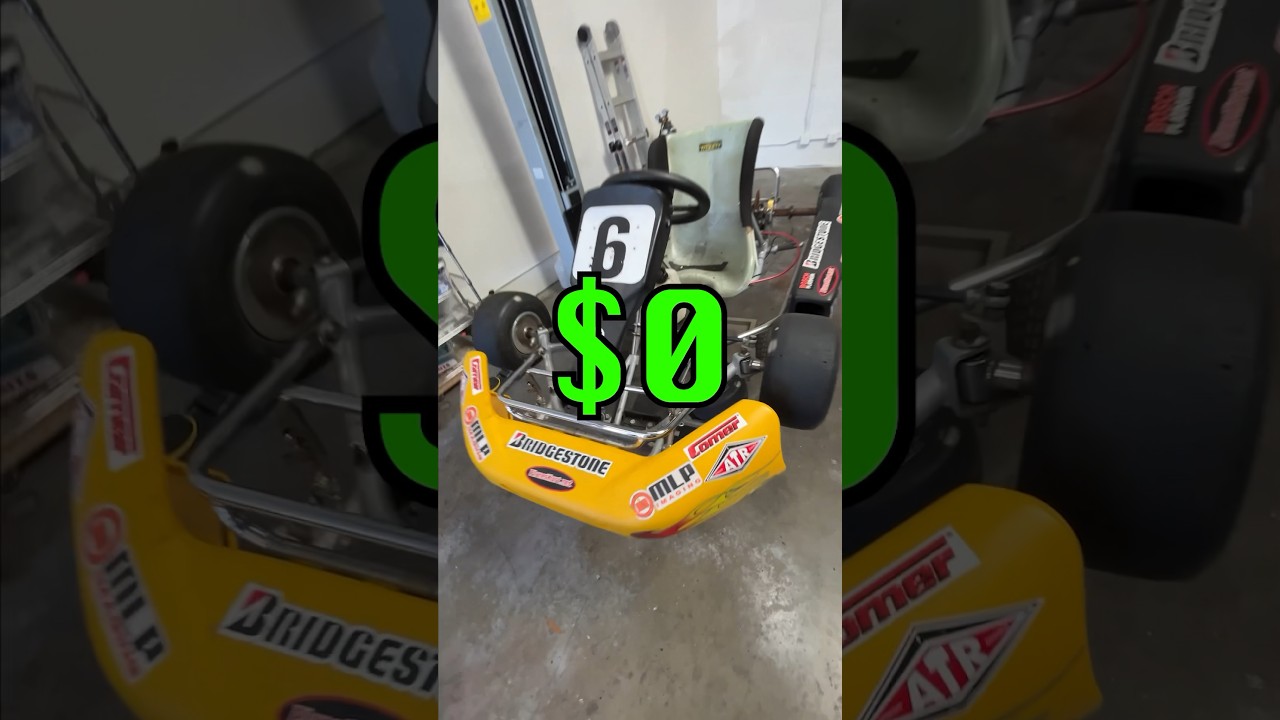 Мне достался бесплатный заброшенный гоночный карт, который разгоняется до 100 миль в час.