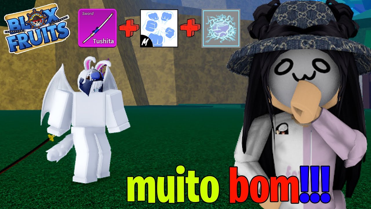 IMPRESSIONEI com COMBO INFINITO de TUSHITA no Blox fruits