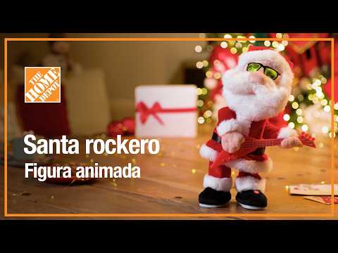 Rock 'n' Roll Santa | Animated Figure | Christmas