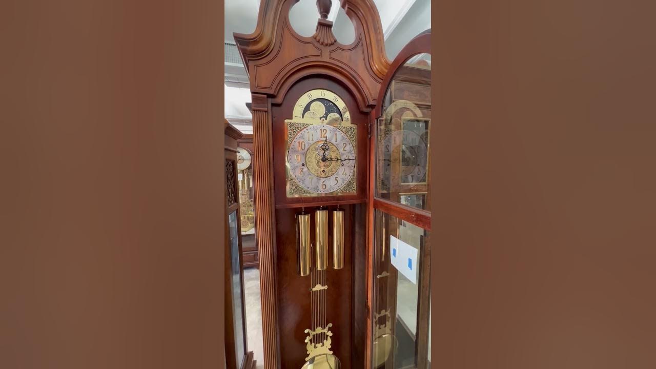 Vintage Howard Miller Grandfather Clock Chimes YouTube