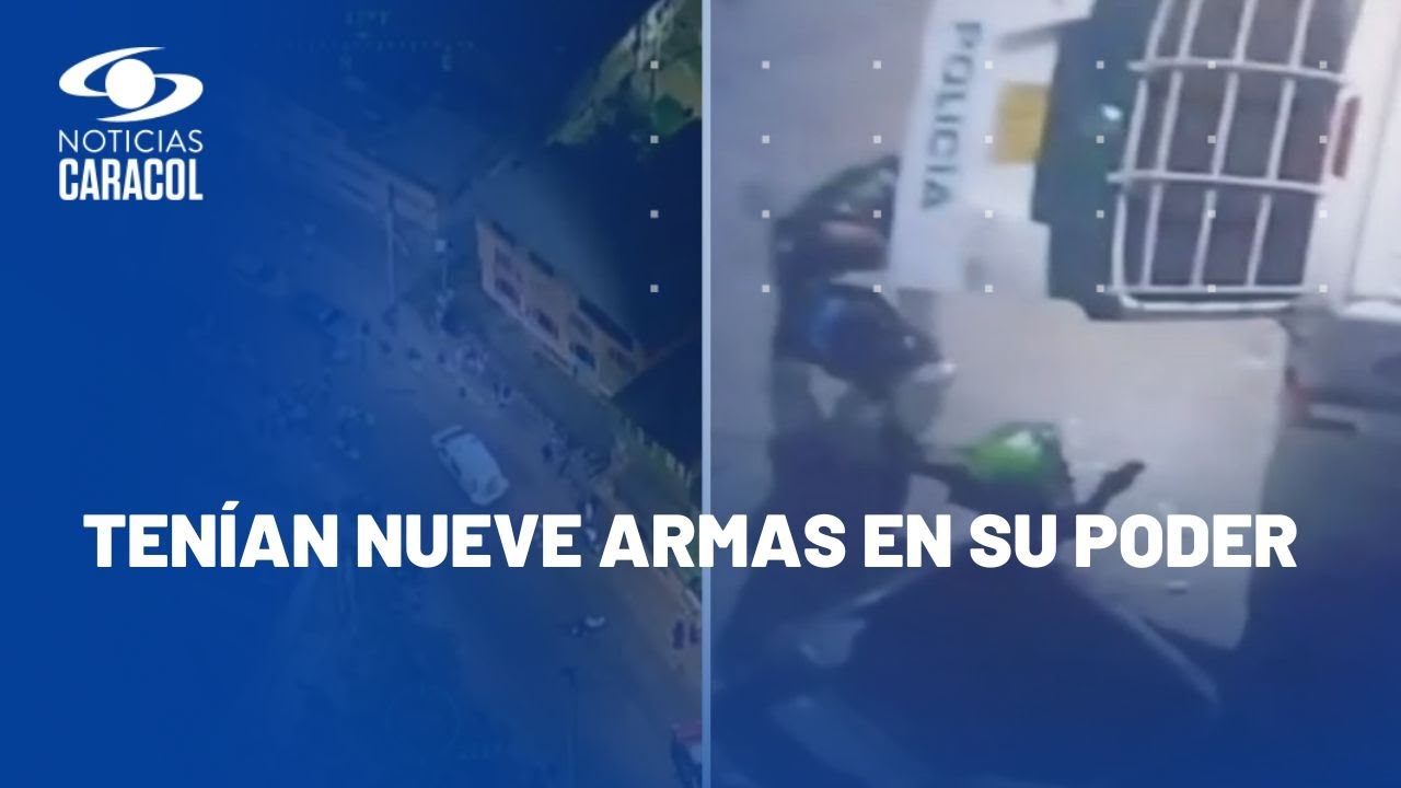 Ladrones que asaltaban en puentes de Bogotá cayeron gracias a dron de la Policía