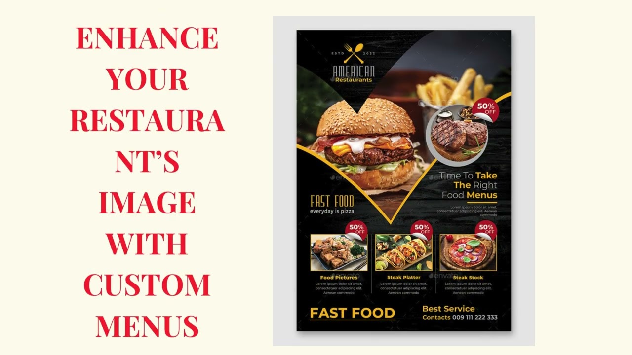 Enhance Your Restaurant’s Image with Custom Menus----print Shop london