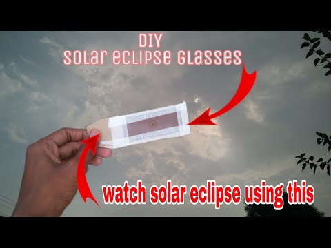 How to make solar eclipse glasses in easy way #2 #VTechno_K