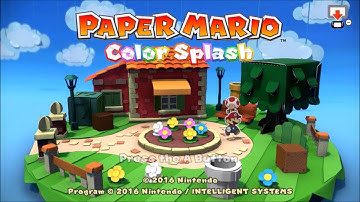 Paper Mario Color Splash 100% Walkthrough part 1 Port Prisma and Tutorial