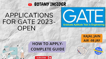 GATE 2023 Registration procedure | How to apply for GATE 2023 I Gate 2023 Information