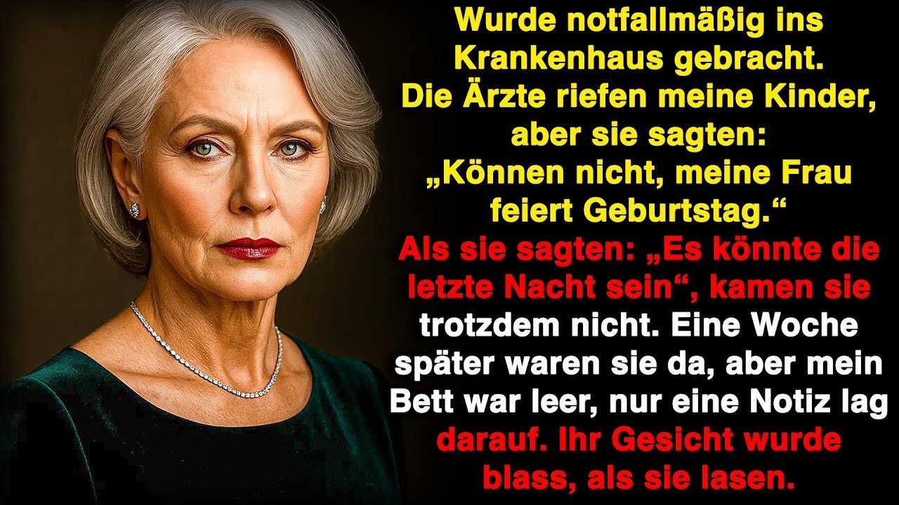 Meine Kinder wählten die Party meiner Schwiegertochter statt mein Leben – also ließ ich sie zurüc