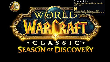 How to get your first Human Paladin Rune Crusader Strike in WoW Classic SoD Season of Discovery
