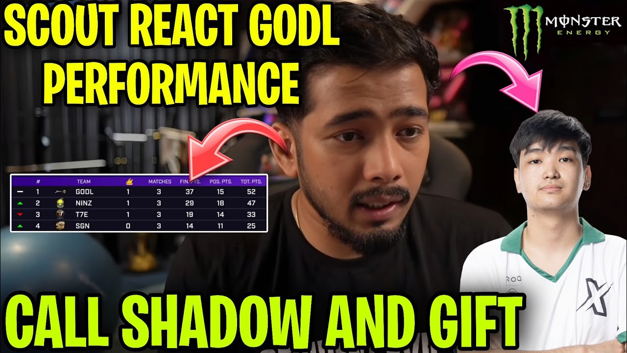 Scout React GODL Performance 🔥 Call Shadow And give Expensive gift 😱