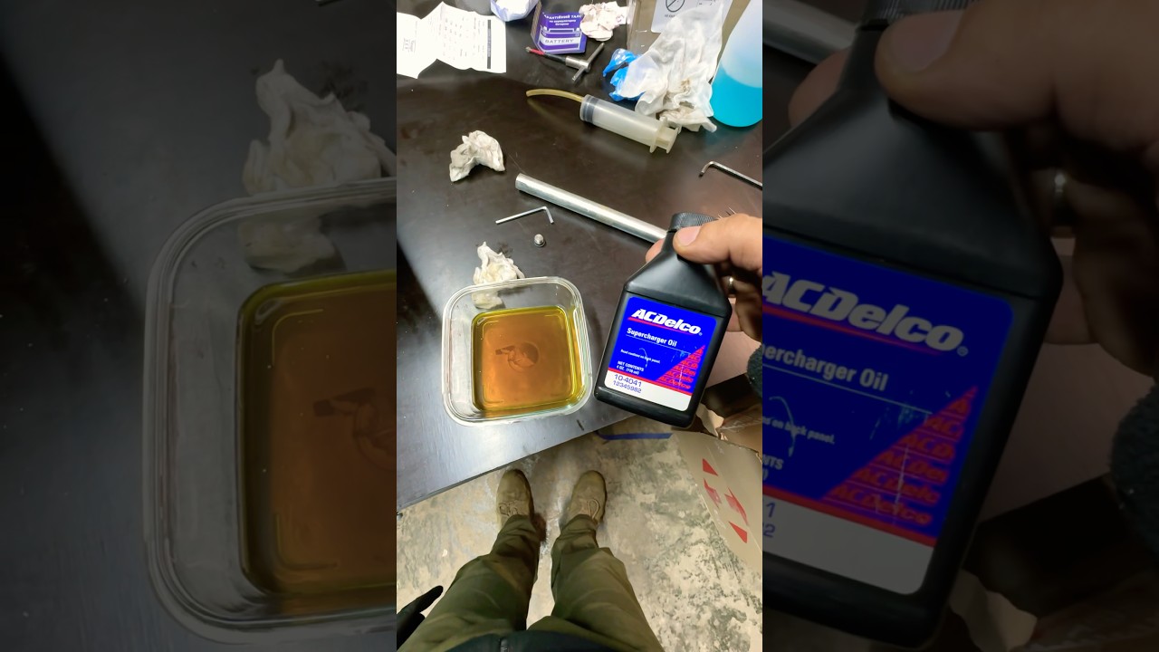 Замена масла в нагнетателе Jaguar 3.0 sc aj126 306ps supercharger