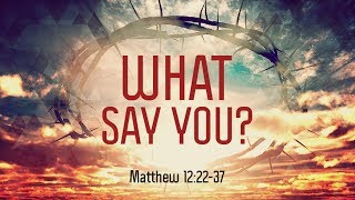 Matthew 12:22-37 | What Say You | Matthew Dodd