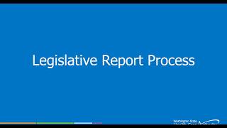 Legislative Report Writing Fundamentals